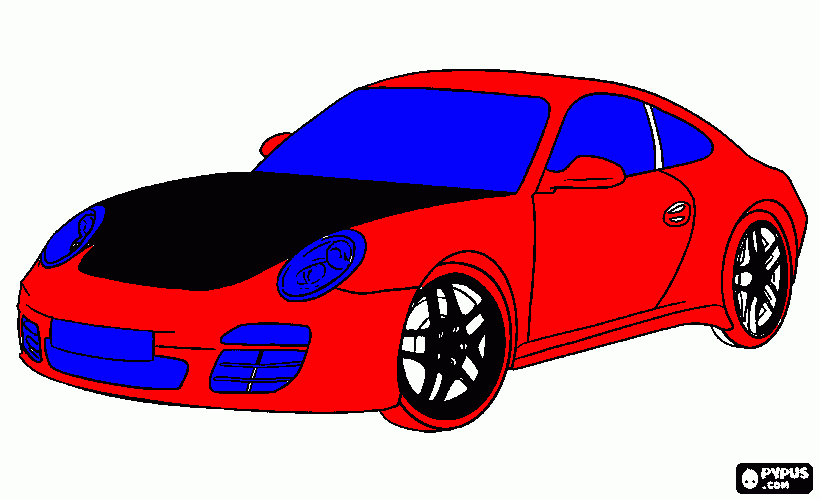 porche para colorear