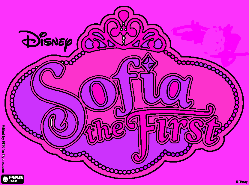 princea sofia para colorear