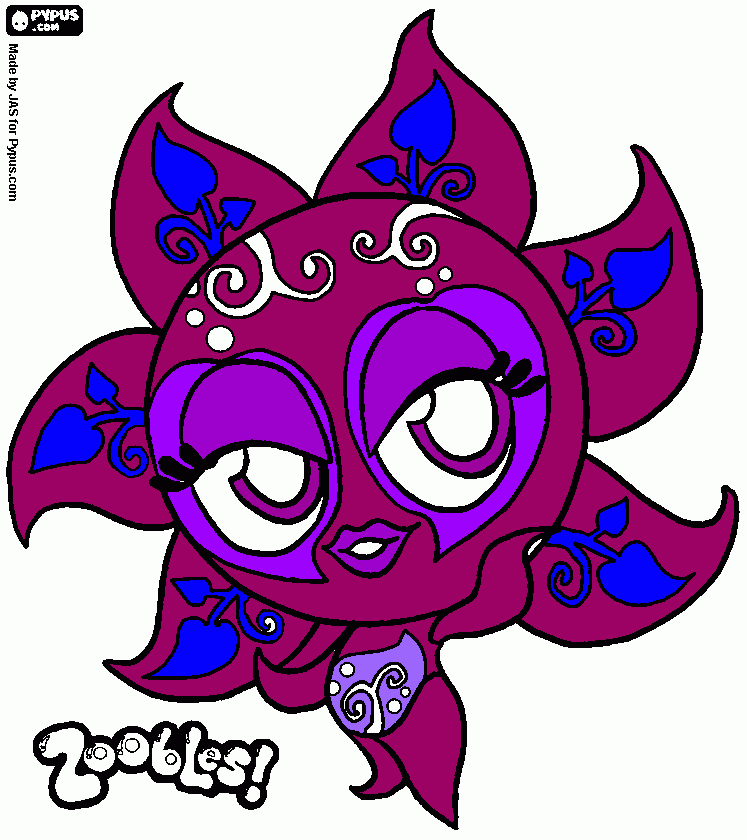 princesa  flor para colorear