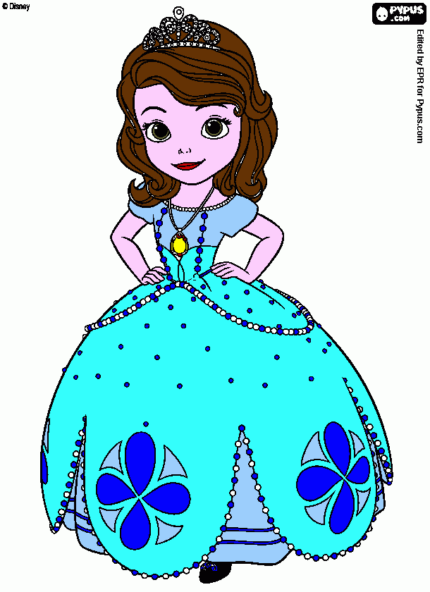 princesa yara para colorear