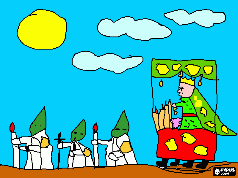 PROCESION para colorear