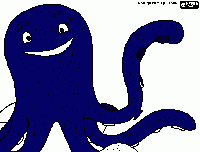 pulpo juancho para colorear