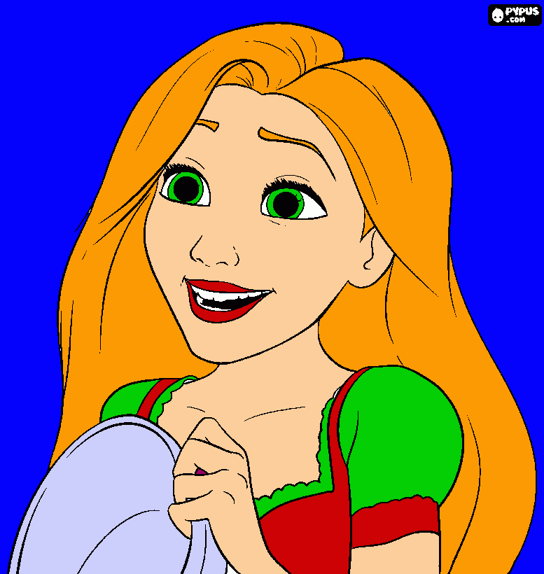 Rapunzel. para colorear