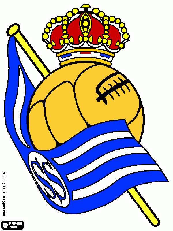 real sociedad para colorear