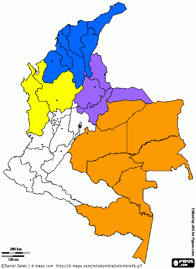 regionales para colorear