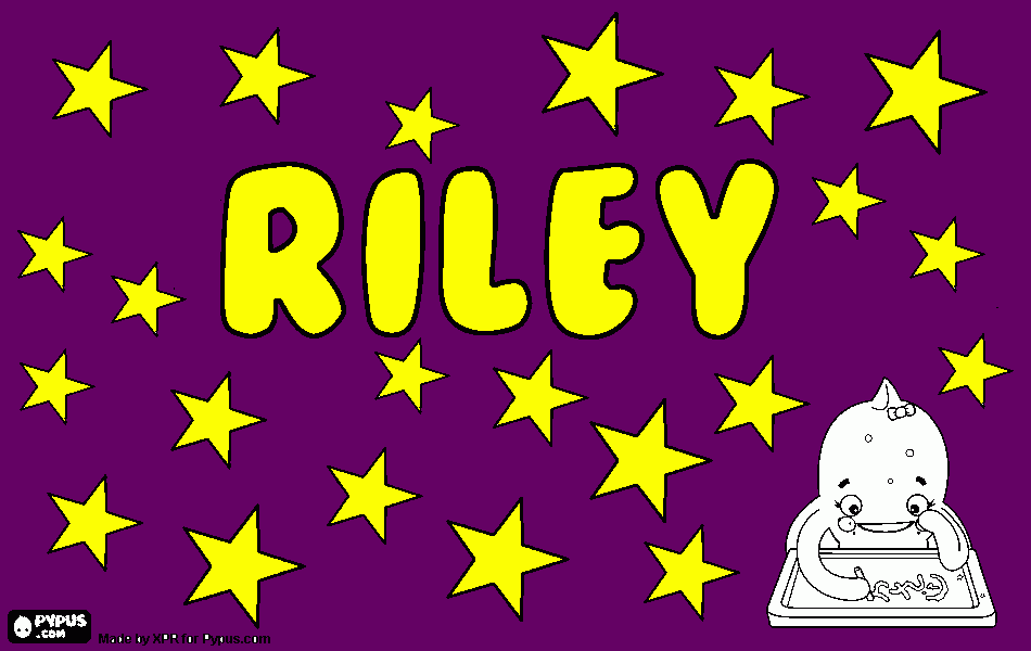 Riley para colorear