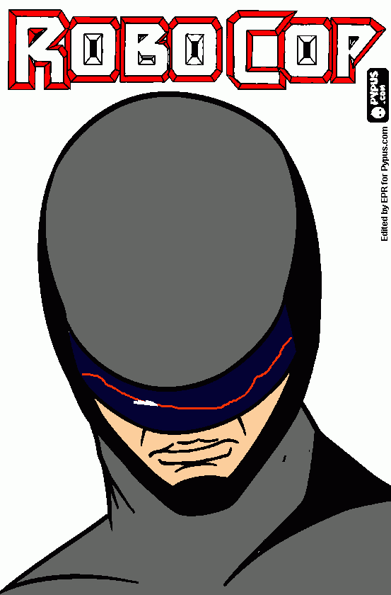 robocop para colorear