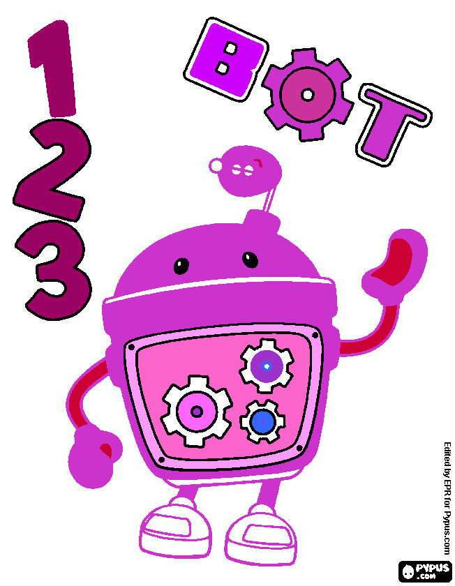 robot emi para colorear