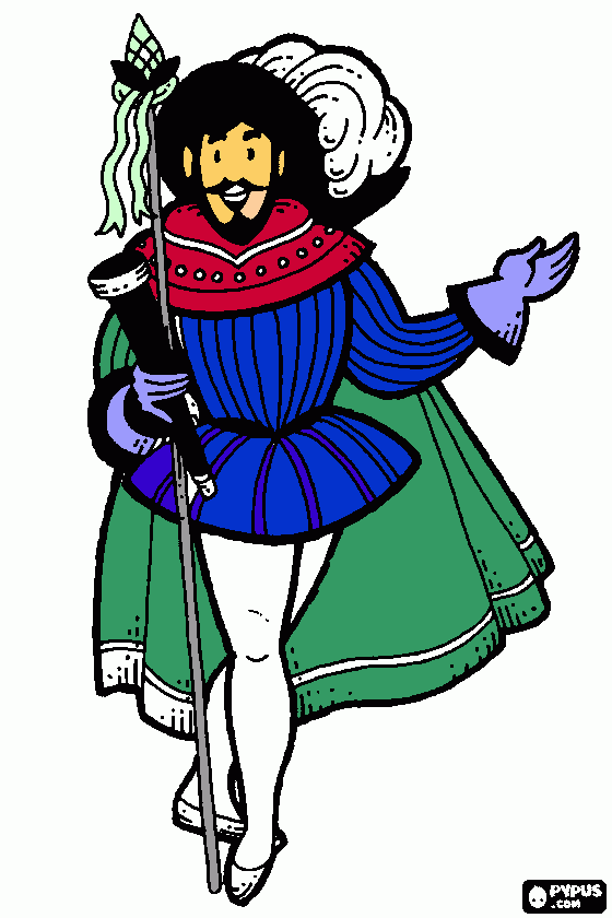 rodrigo de triana para colorear