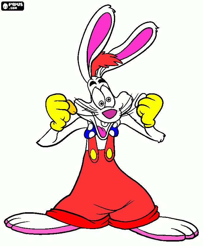 roger rabbit para colorear