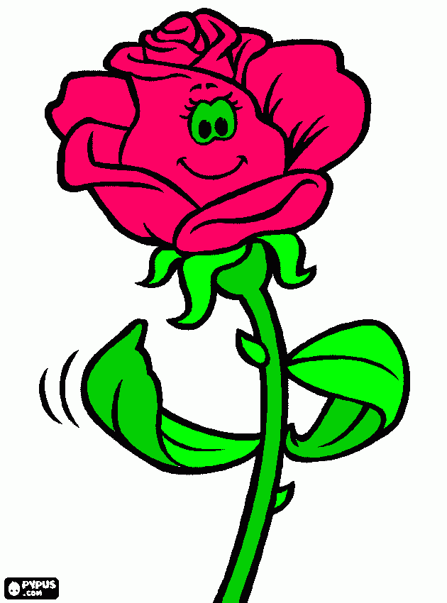 rosa eli para colorear