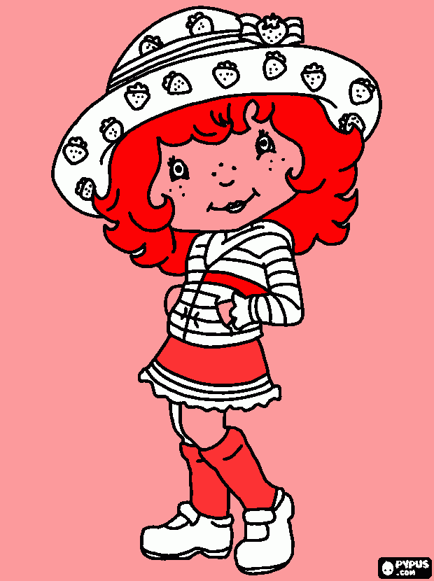  rosita fresita  para colorear