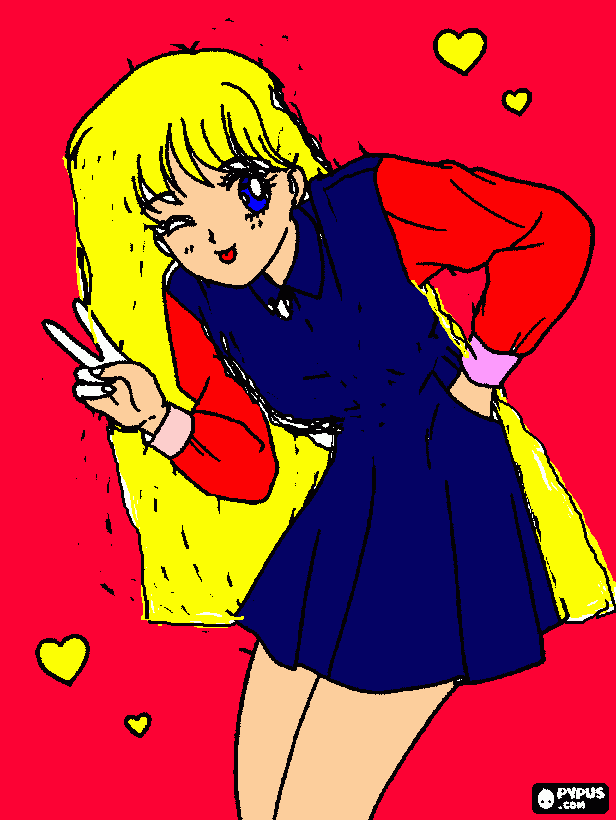 sailor estre creacion para colorear