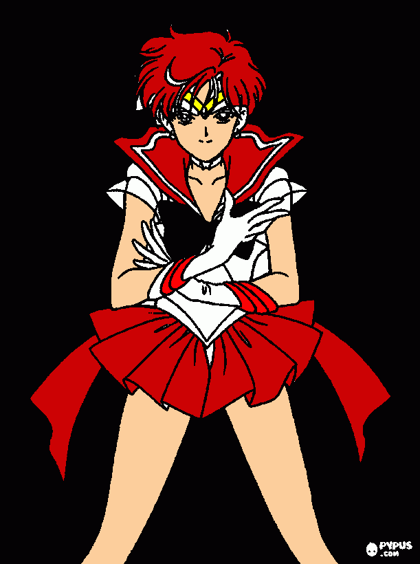 sailor uramali para colorear