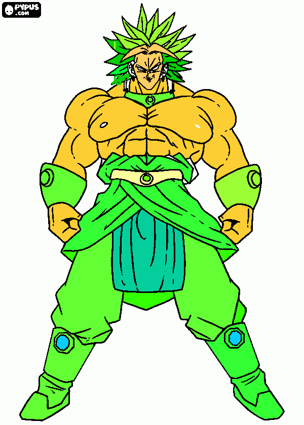 Saiyayin para colorear