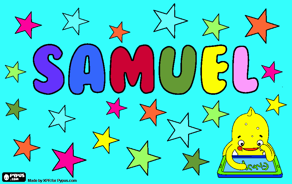 samuel para colorear