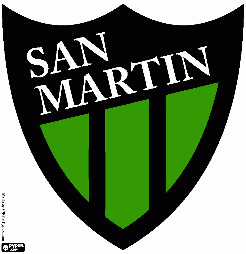 san martin para colorear