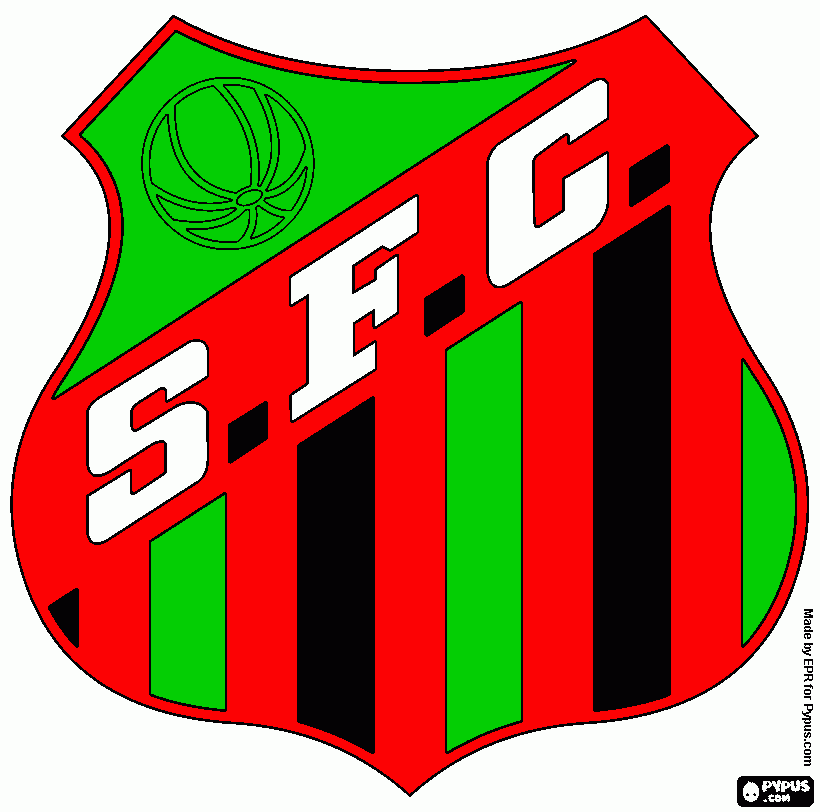 santos fc para colorear