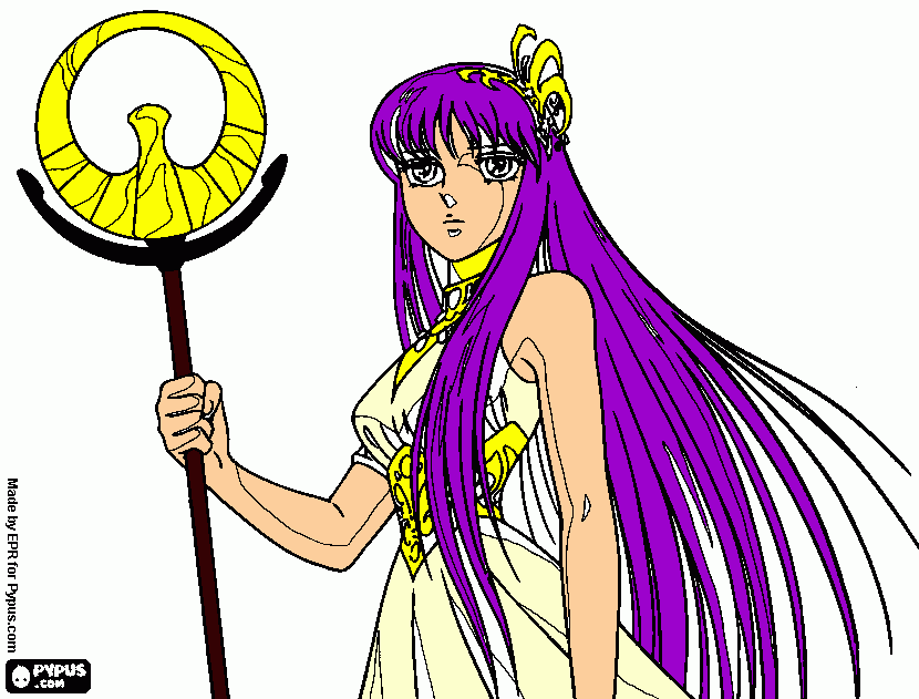 saori alis atena para colorear