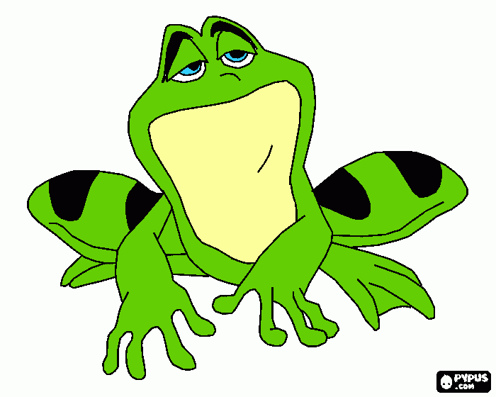 sapo pepe creado por joaqui para colorear