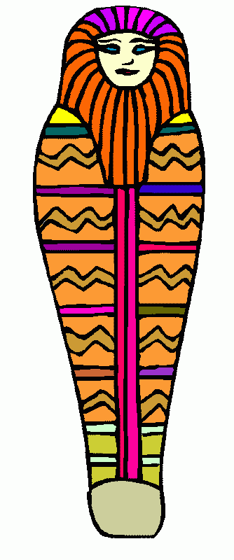 Sarcofago egipcio para colorear