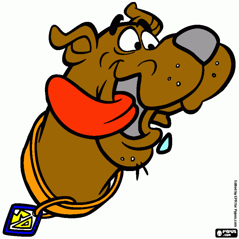 Scoby doo para colorear