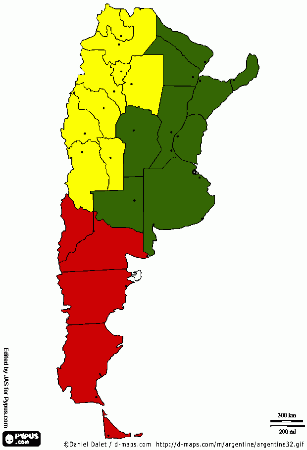 Segundo mapa para colorear