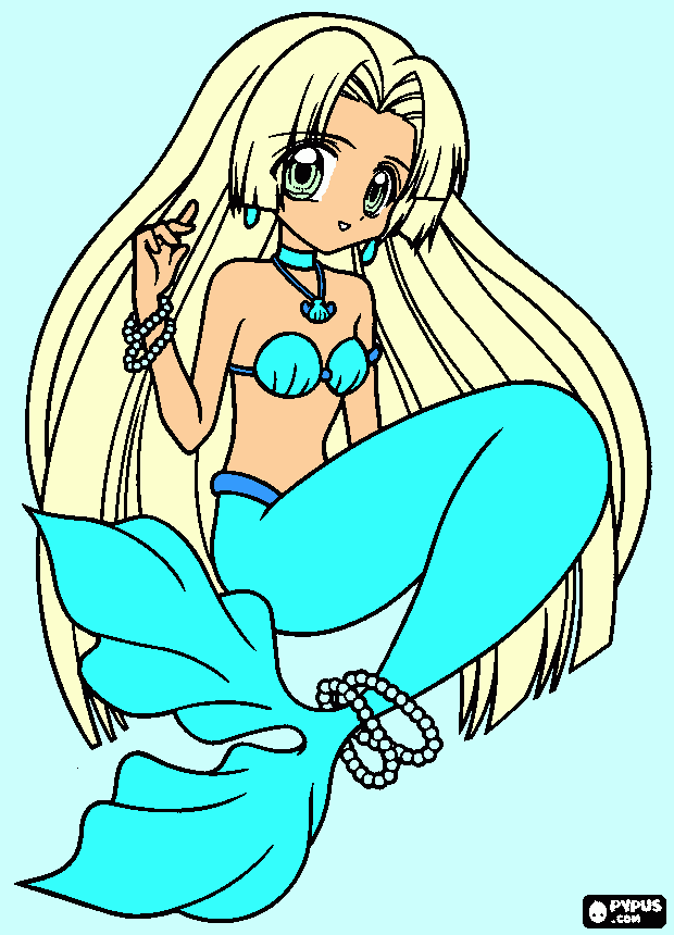 Seira B. (sirena (Seira)) para colorear