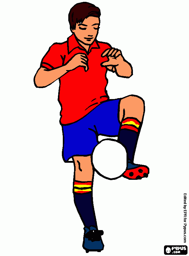 seleccion española de futbol para colorear