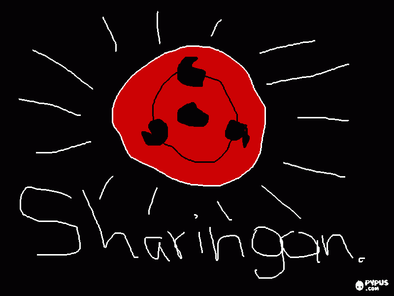 sharingan para colorear