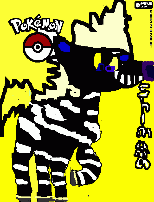 Shimama Pokemon Tipo Eléctrico  para colorear