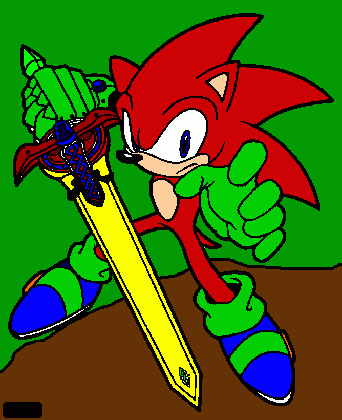 shonic the hedgehog para colorear