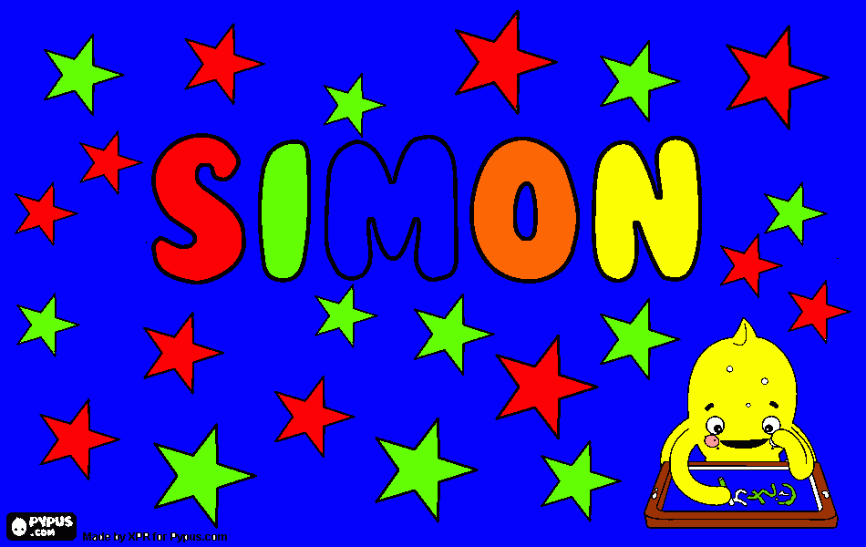 Simón. para colorear