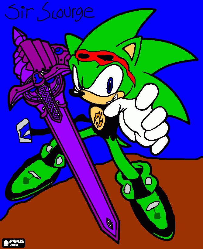 SIR SCOURGE para colorear