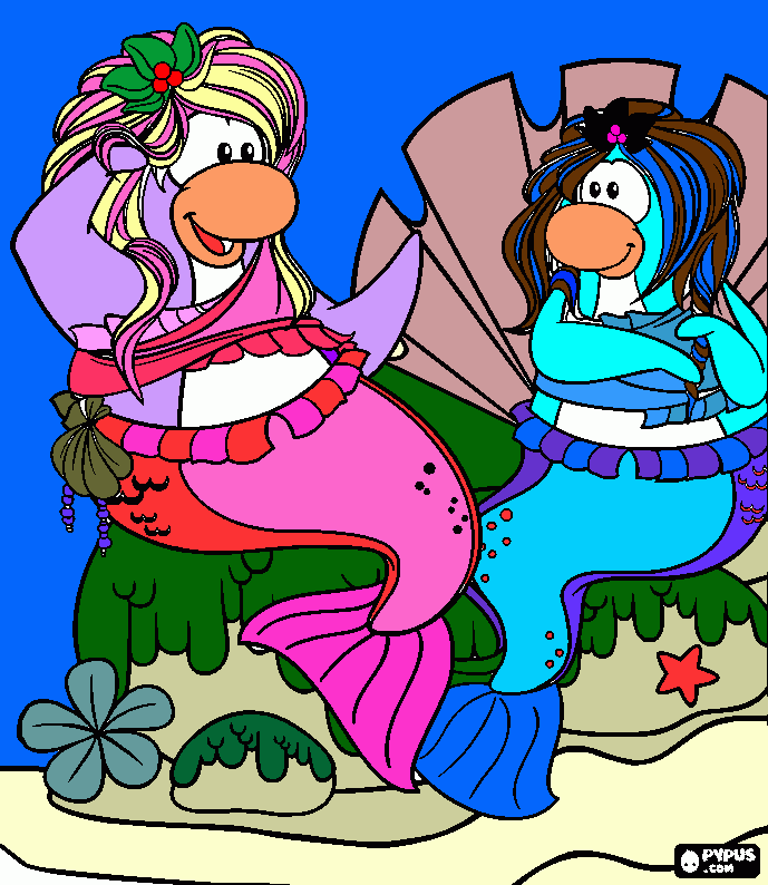 sirenas bonitas para colorear