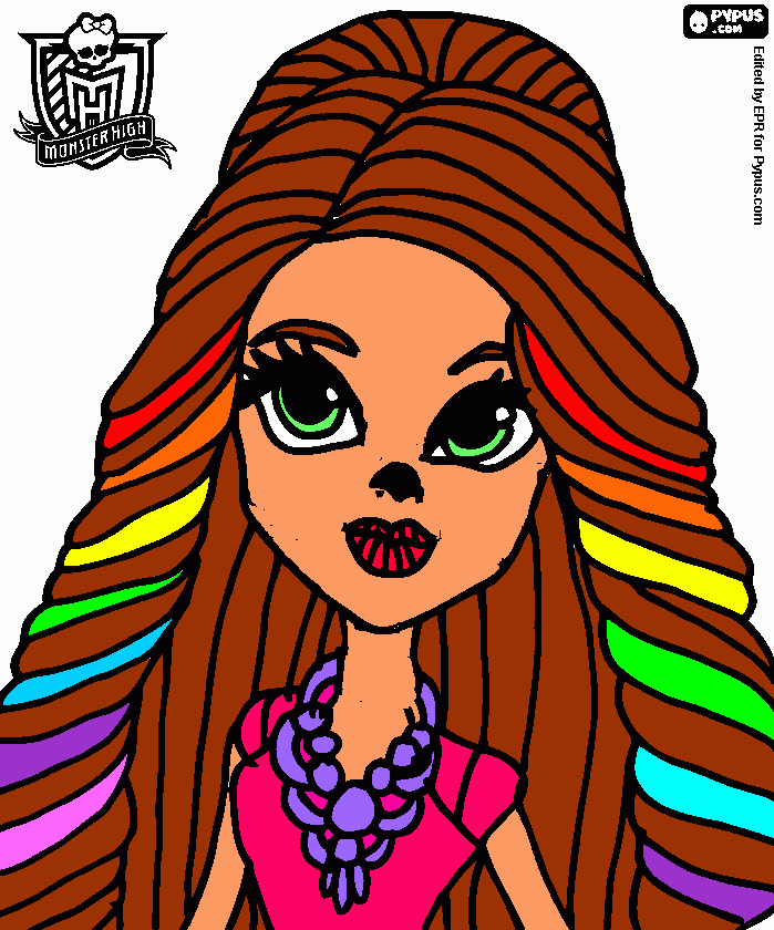 Skelita para colorear