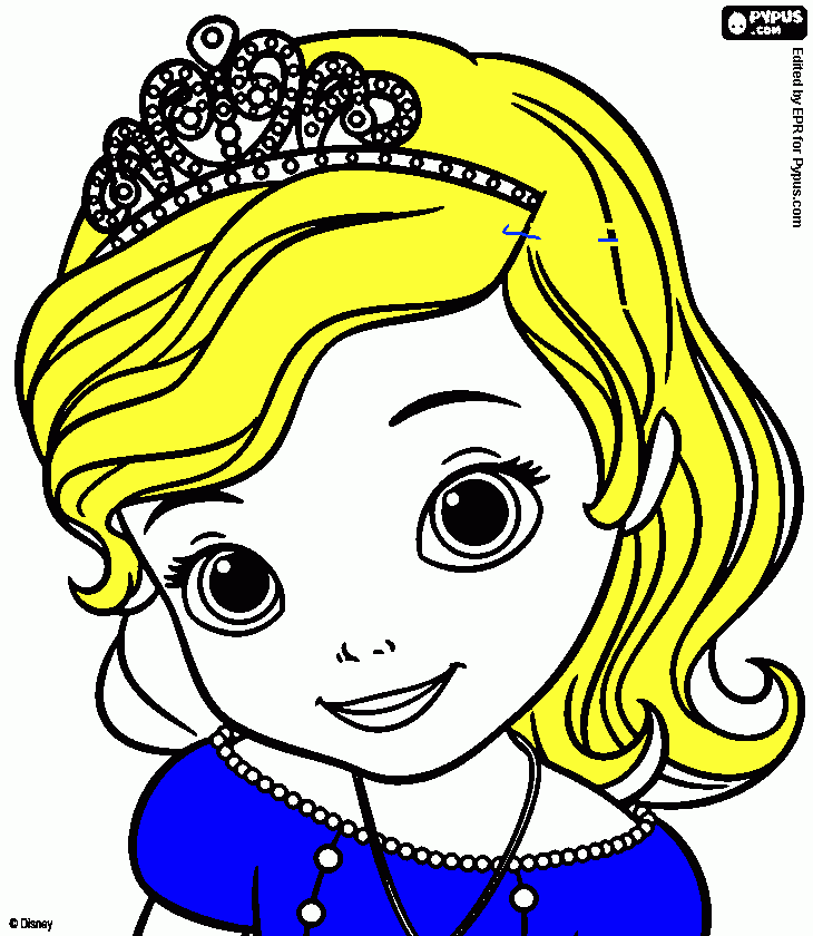 sofia la prisesita para colorear