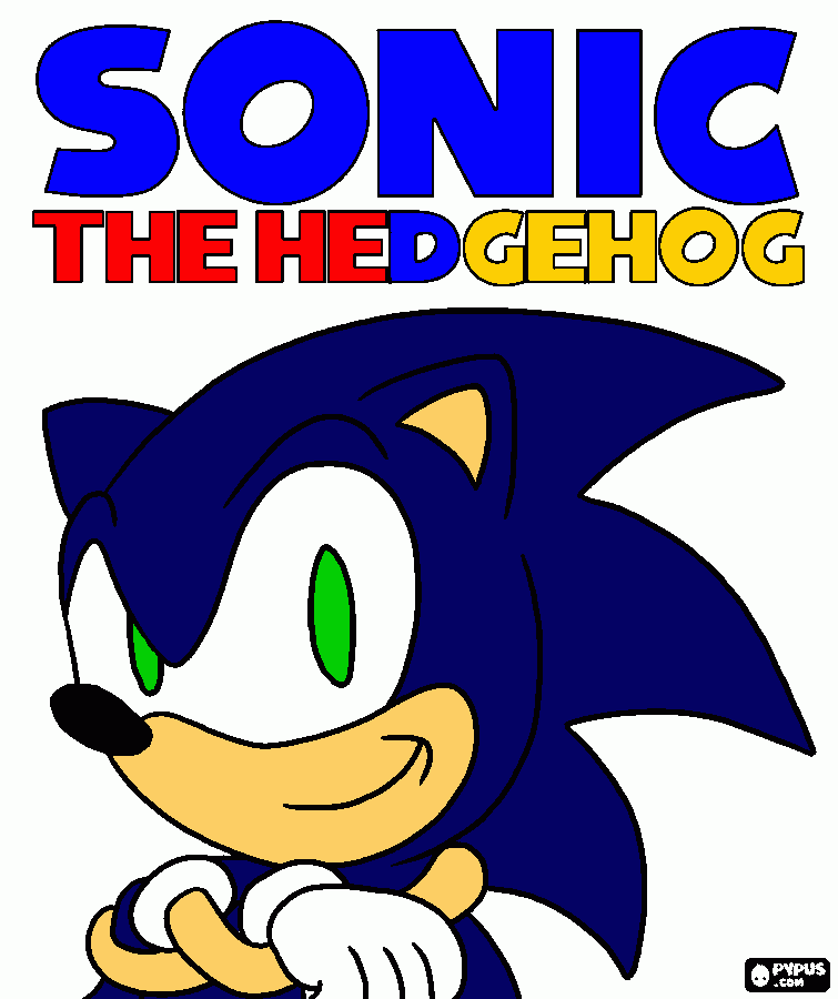 SONIC CIC para colorear