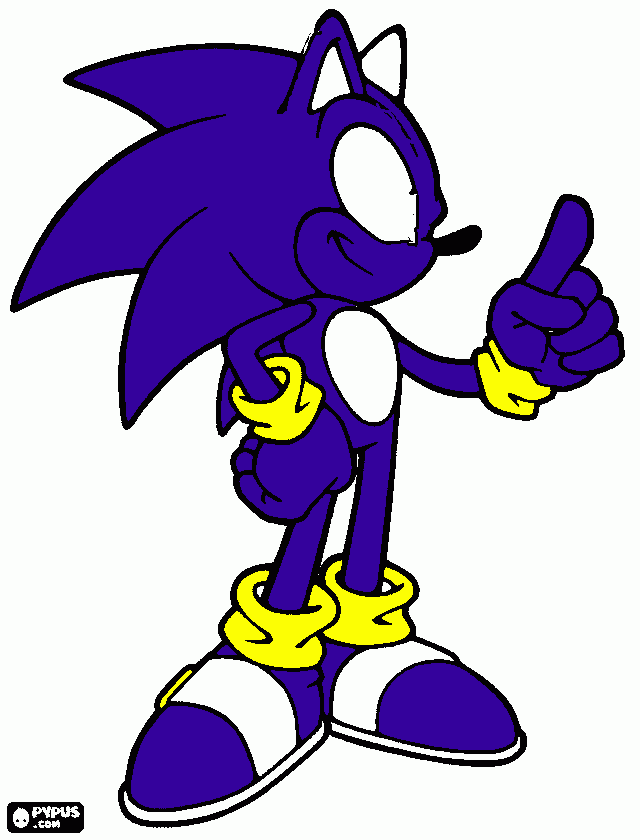 sonic espice para colorear