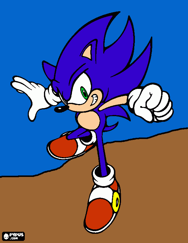 Sonic Ivan para colorear