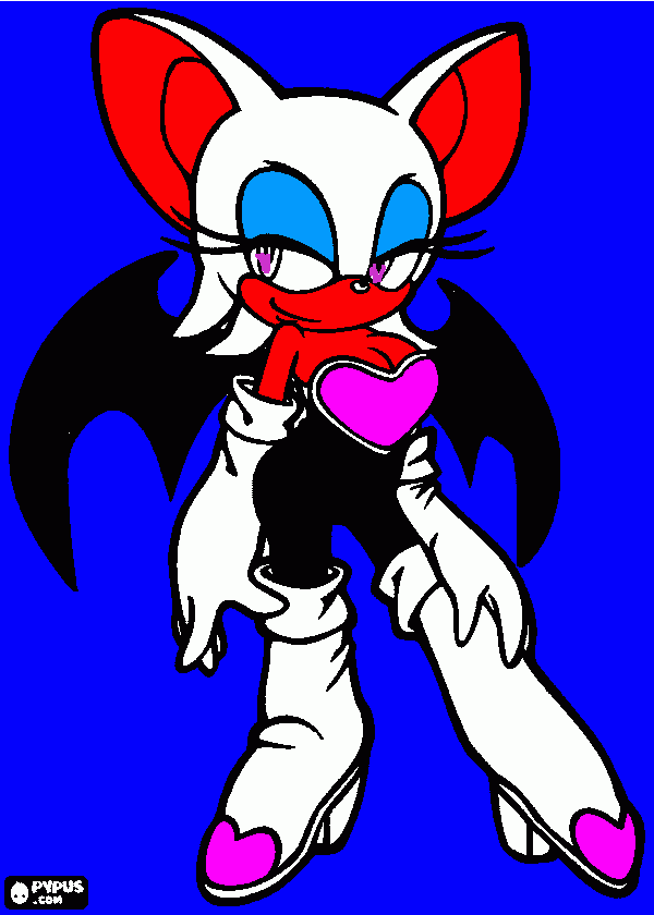 sonic nena  para colorear