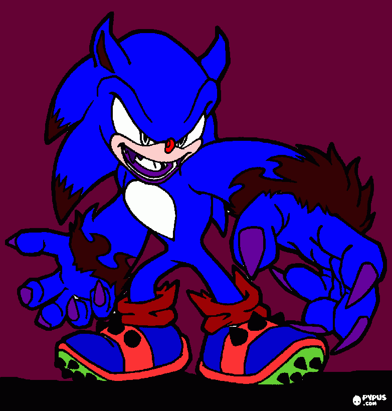 sonic unleashed para colorear