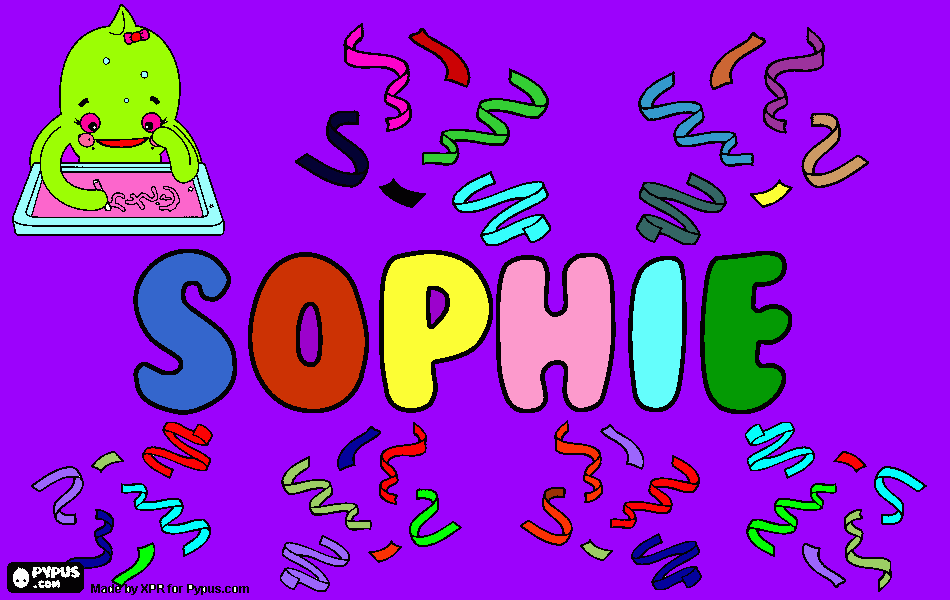 sophie para colorear