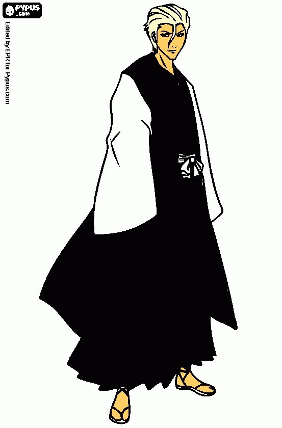 sosuke aizen el villano principal de bleach tiene apariencia engañosa para colorear