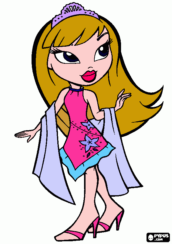 soy yo en bratz para colorear