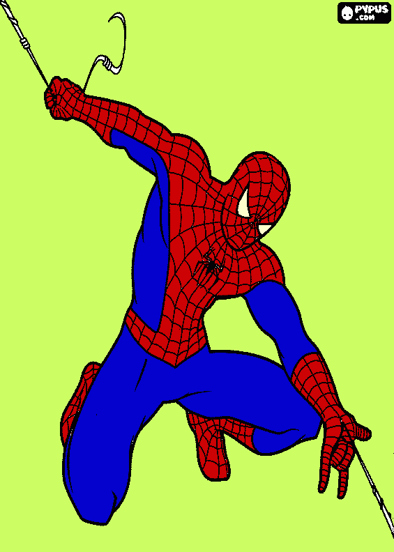 spaiderman para colorear