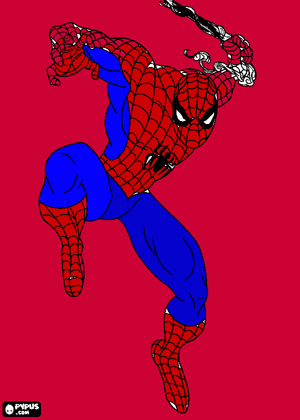 spidermen para colorear