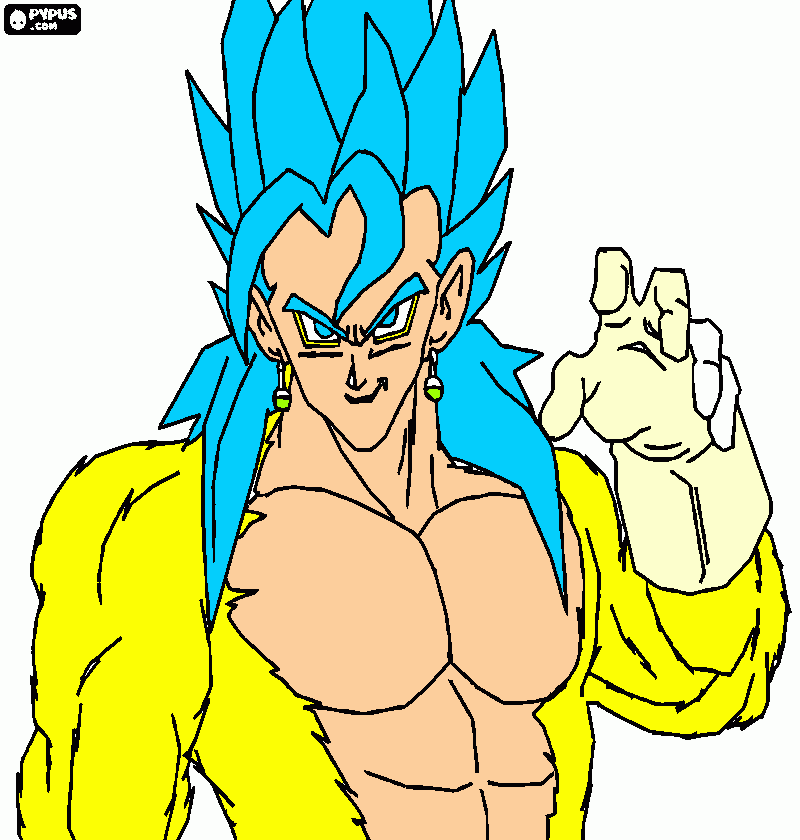 ssj4+ssjgod+ssj3  para colorear