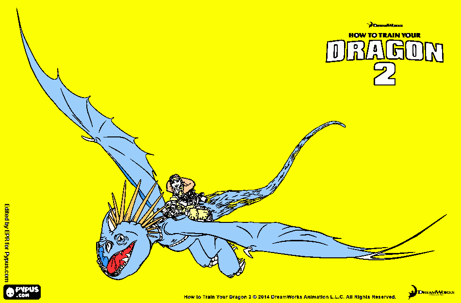  su dragon tormenta para colorear