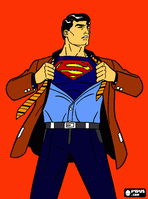 SUPER-MAN para colorear